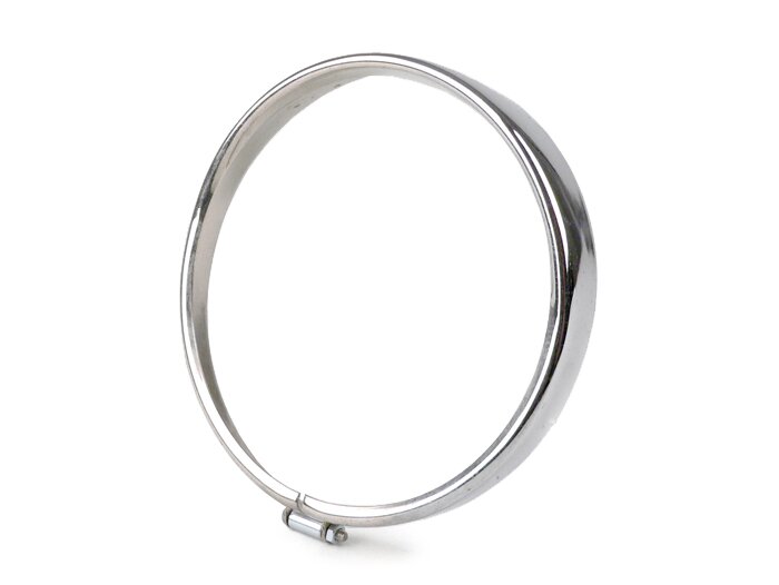 Ring för strålkastare -SIEM Ø=105/115mm (glas/utsida)- Vespa V50, V90 - krom