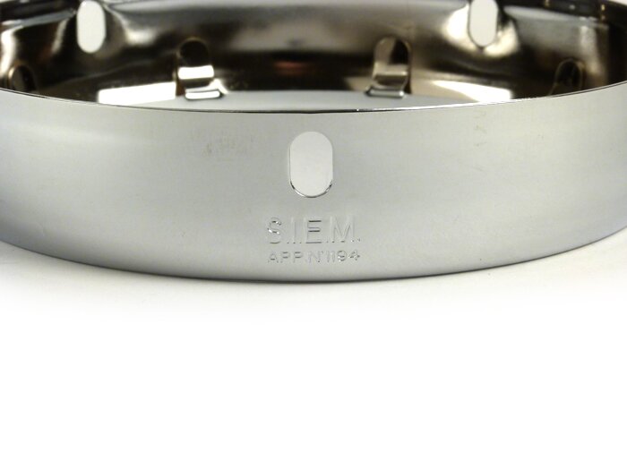 Cincin trim lampu depan -SIEM Ø = 115/120mm (kaca/luar) - Vespa VB, GS150 / GS3 (VS1T hingga VS3T) - Chrome