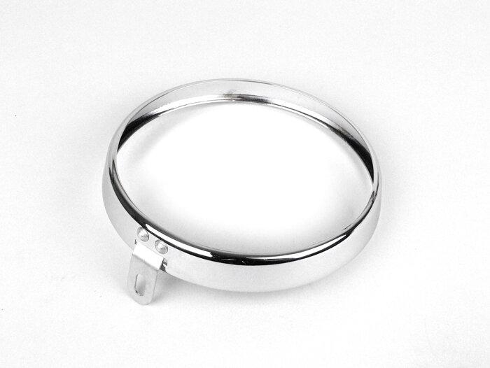 Anillo embellecedor de faro -SIEM Ø=105/115mm (cristal/exterior)- Vespa VL2 (a partir del nº 48301) hasta VL3