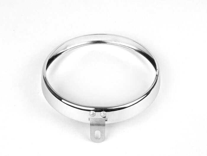 Anillo embellecedor de faro -SIEM Ø=105/115mm (cristal/exterior)- Vespa VL2 (a partir del nº 48301) hasta VL3