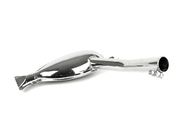 Escape - CALIDAD OEM, duckbill- Vespa Wideframe V13, V15, ACMA, Douglas, Hoffmann - Cromado