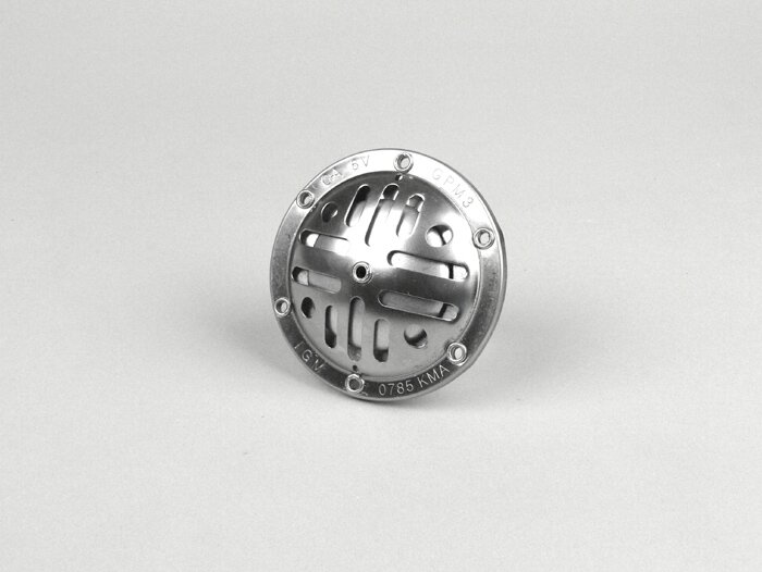 Horn -OEM QUALITY 6V AC- Vespa V50, V90, PV125, GT125 (VNL2T), GTR125 (VNL2T), TS125 (VNL3T), Sprint (Italian models), Rally180 (VSD1T), Rally200 (VSE1T) (Italian models)