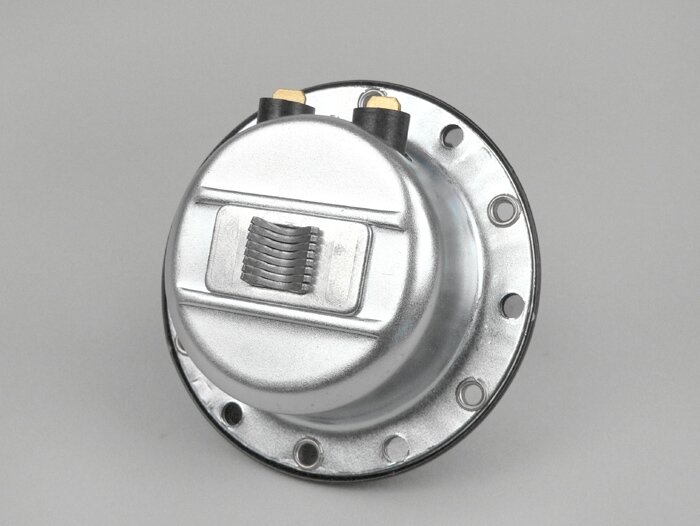 Klakson (bel) -BACHEL 6V AC, Ø72mm- Vespa VNB2T ke VNB3T (model tanpa baterai) - lengan steker pipih kabel