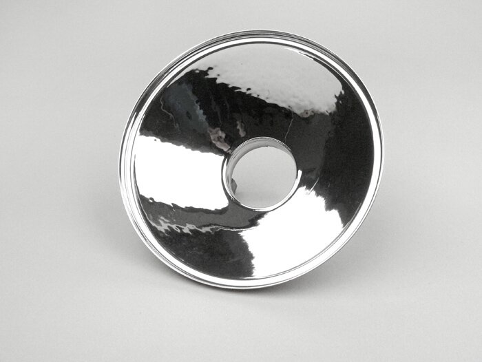 Strålkastarreflektor -SIEM Ø=115/120mm (glas/utsida)- Vespa PV125, ET3, Super, VNB, VBA,VBB1, GS150 / GS3, GS160 / GS4 (VSB1T) - utan parkeringsljuslampa
