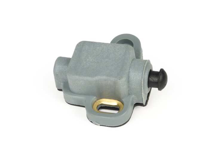 Interruttore luce freno AC -GRABOR- Vespa VNB2T-6T, VNC1T Super, VNL2T-3T, GT125 (VNL2T), GTR125 (VNL2T), TS125 (VNL3T), 150 VBB2T, VBC1T Super, Sprint150 (VLB1T), Rally180 (VSD1T), Rally200 (VSE1T) (contatto normalmente chiuso) - grigio