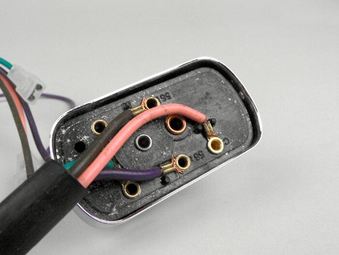 Interruptor de luces -GRABOR- Vespa Rally180 (VSD1T) (modelos ingleses con batería), SS180 (VSC1T) (modelos ingleses con batería)