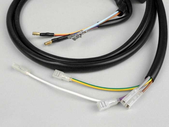 Interruptor de luces -GRABOR- Vespa PX80, PX125, PX150, PX200 (1978-1983) - 9 cables (modelos 12V con intermitentes, sin batería)