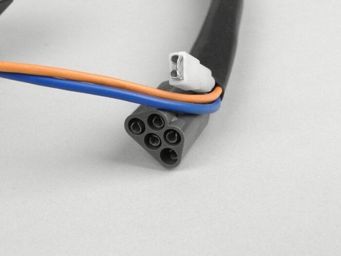 Interruptor de luces -GRABOR- Vespa PX Lusso/Arcobaleno (1984-1998) - 7 cables (CA, modelos sin batería, contacto normalmente cerrado)