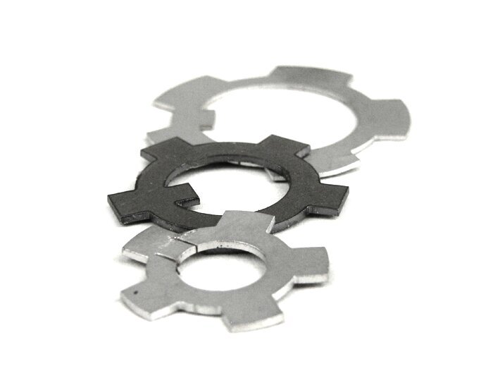 Juego placa de bloqueo motor -LAMBRETTA- Lambretta A, B, C