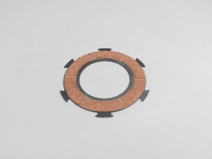 Disque d’embrayage garni -PIAGGIO Vespa type 6 ressorts (PX80, PX125, PX150)- 3 disques d’embrayage garnis - extérieur