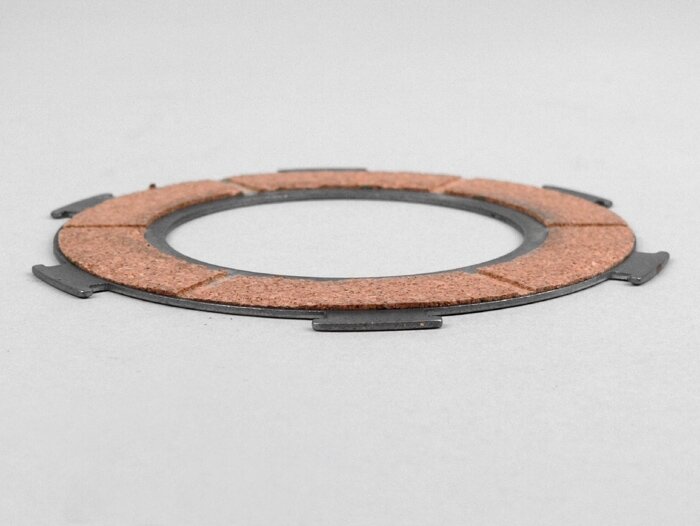 Disque d’embrayage garni -PIAGGIO Vespa type 6 ressorts (PX80, PX125, PX150)- 3 disques d’embrayage garnis - extérieur
