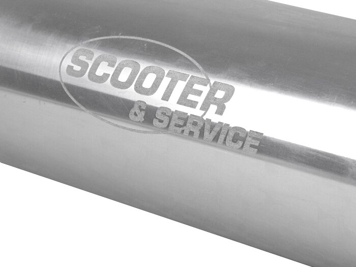 Silencer -SCOOTER & SERVICE Newline Ø85x250mm- aluminium