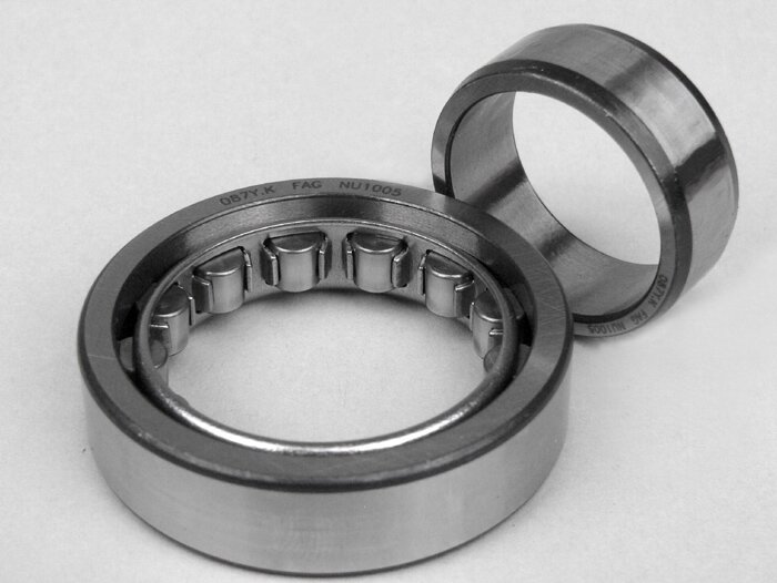 Rullager -NU1005 - (25x47x12mm) - (används för vevaxel (konvertering till ETS) Vespa V50, V90, SS50, SS90, PV125, ET3, PK S, PK XL)