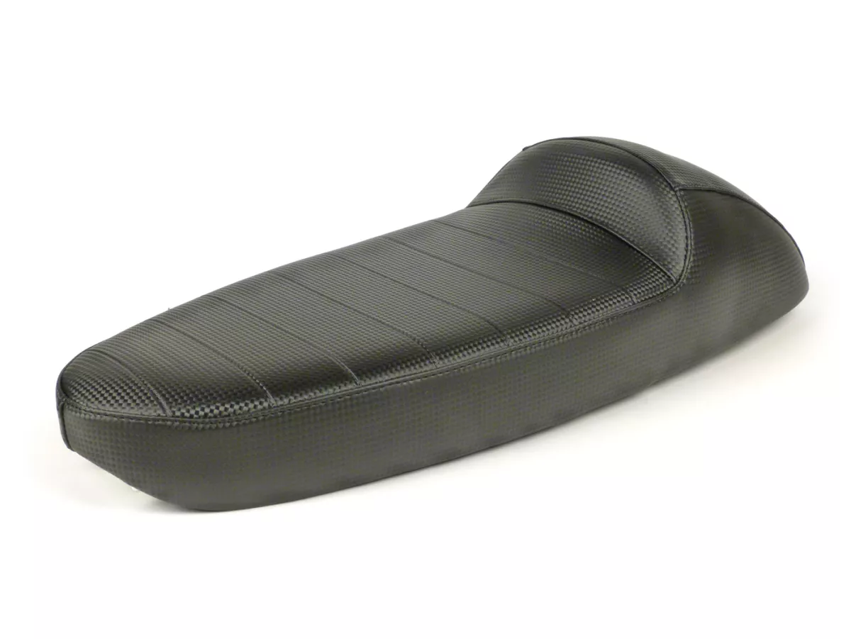 Zitbank -NISA Corsa Evolution- Vespa V50, PV125, ET3 - zwart/koolstof