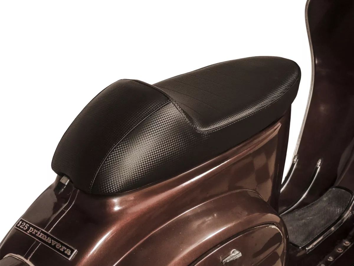 Zitbank -NISA Corsa Evolution- Vespa V50, PV125, ET3 - zwart/koolstof