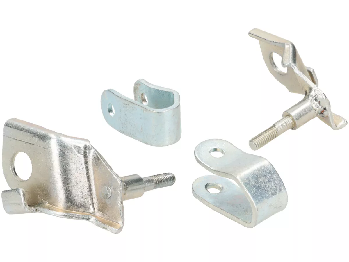 Montaggio ammortizzatore inferiore + superiore -SIL (per saldatura)- Lambretta LI, LIS, SX, TV, DL, GP