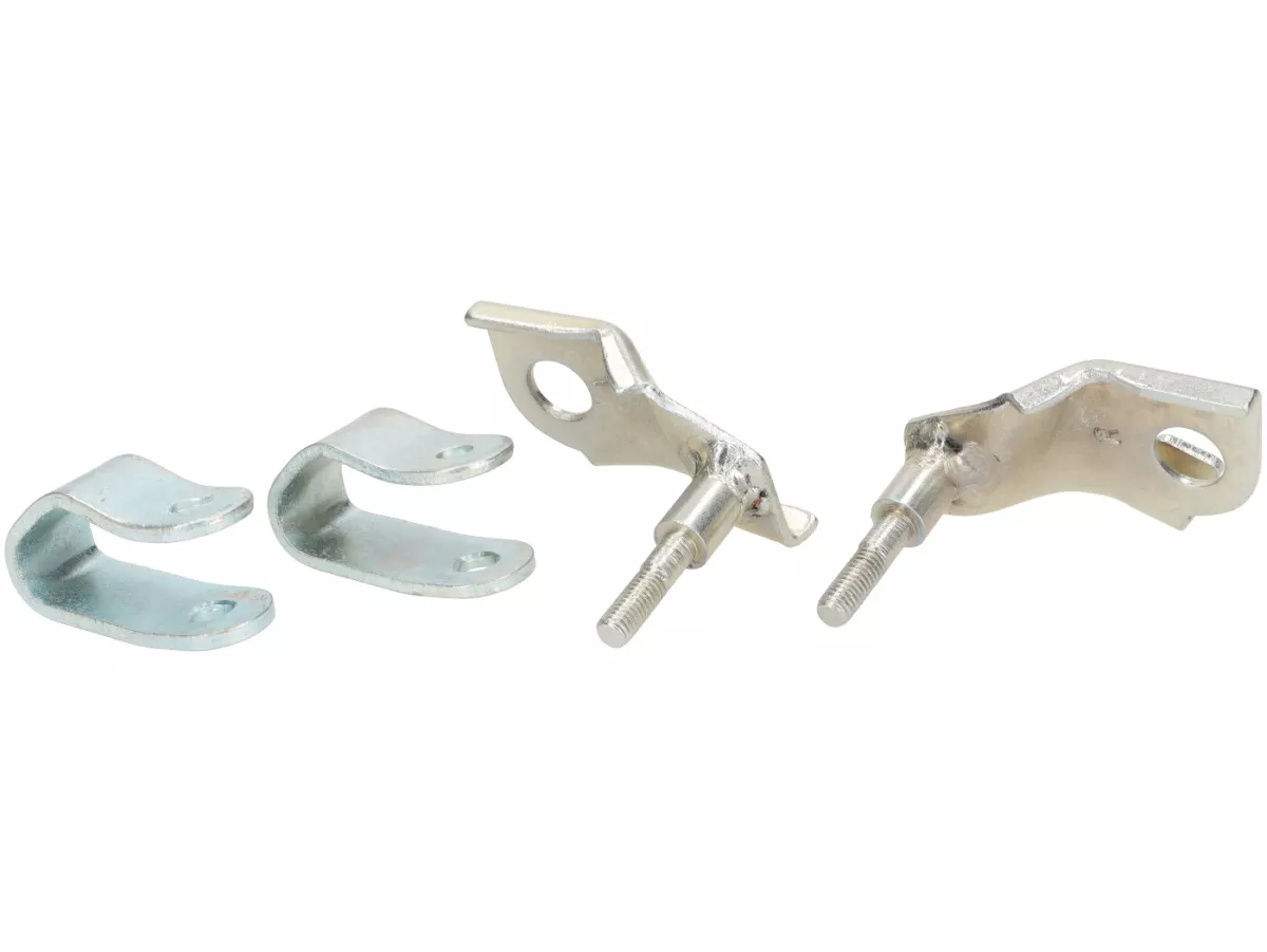 Montaggio ammortizzatore inferiore + superiore -SIL (per saldatura)- Lambretta LI, LIS, SX, TV, DL, GP