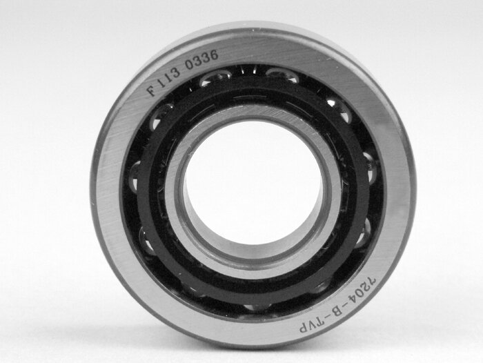 Cuscinetto a sfere -7204-B-TVP- (20x47x14mm) - (utilizzato per albero motore Minarelli 50 cc (tipo MA, MY, CW, CA, CY), Vespa V50, V90, PV125, ET3, PK S, PK XL)