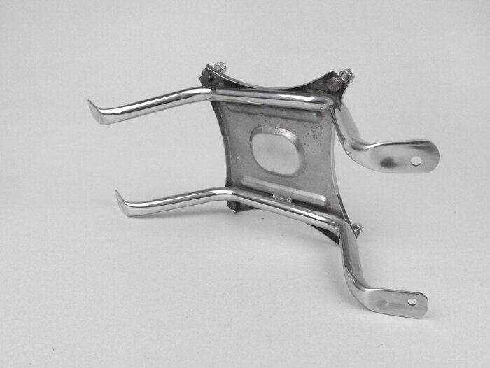 Soporte rueda de repuesto delantera -SPAQ- Lambretta LI (series 1-2), TV (series 1-2) - acero inoxidable
