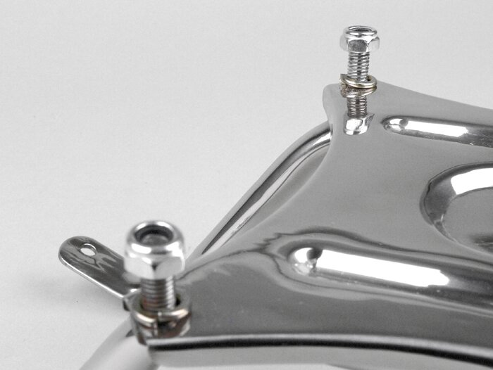 Soporte rueda de repuesto delantera -SPAQ- Lambretta LI (series 1-2), TV (series 1-2) - acero inoxidable