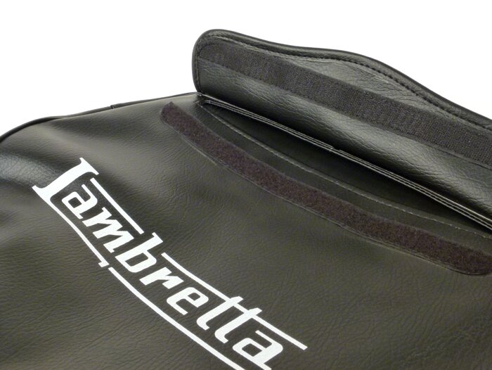 Housse roue de secours -IMPORT- Lambretta 3.50 - 10- noir, avec poche, passepoil noir