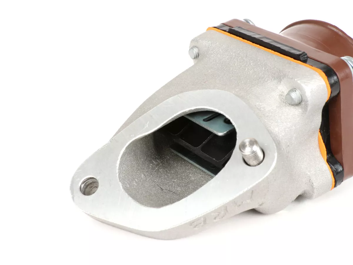 Set manifold intake termasuk diafragma -MB DEVELOPMENTS diafragma - Lambretta 195-240 ccm - AW = Ø34mm (karburator Ø28-30mm - PHBH, VHSH, PWK28, TMX30, Smartcarb 26-28)
