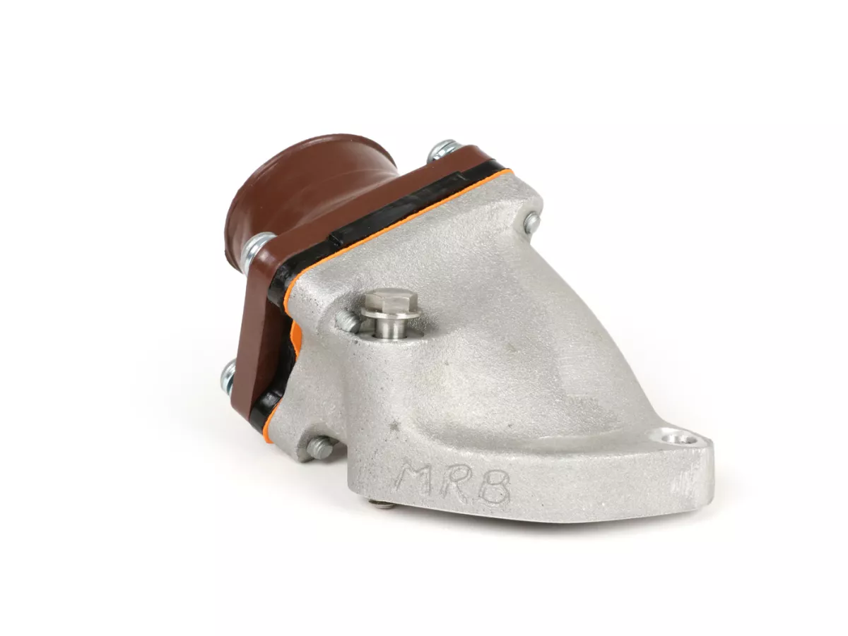 Set manifold intake termasuk diafragma -MB DEVELOPMENTS diafragma - Lambretta 195-240 ccm - AW = Ø34mm (karburator Ø28-30mm - PHBH, VHSH, PWK28, TMX30, Smartcarb 26-28)