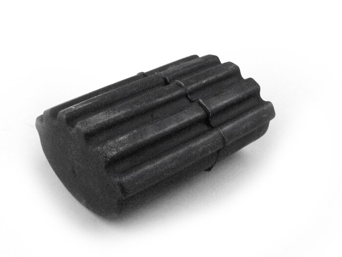 Rempedaal rubber -PIAGGIO- Vespa PK S-XL, PX Lusso, T5 125cc - Zwart, gegroefd