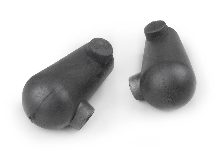 Stand feed rubber -PIAGGIO Ø= 20mm- V50-90, PV125, ET3 - black