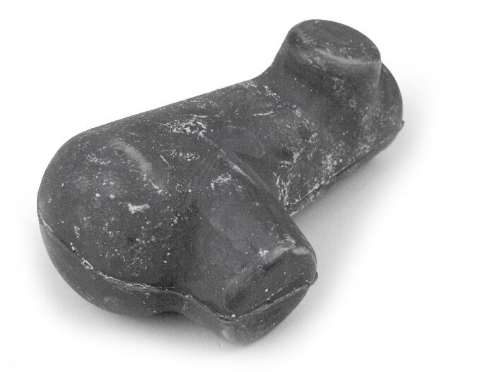 Base de pie -PIAGGIO Ø= 14mm- Vespa V50, V90, PV125, SS50, SS90 - negro - izquierda