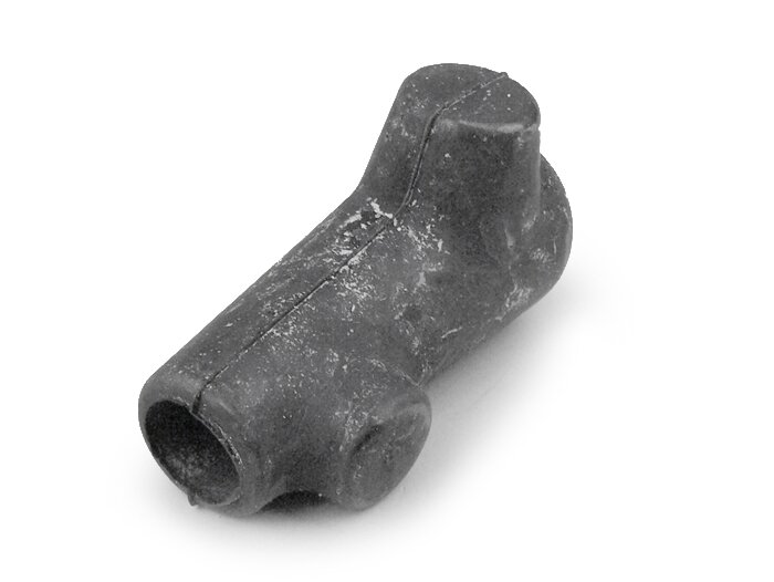 Base de pie -PIAGGIO Ø= 14mm- Vespa V50, V90, PV125, SS50, SS90 - negro - izquierda