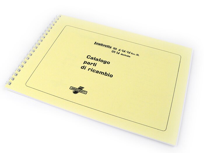 Libro catalogo ricambi -LAMBRETTA- 125-150 D, LD (costruzione 1956-57)