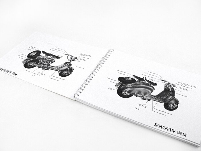 Werkplaatshandboek -LAMBRETTA- 125-150 D, LD (bouwjaar 1956)