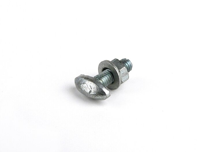Spatbord schroef zijde M5 x 15mm -OEM KWALITEIT, type T- Vespa Sprint150 (VLB1T), GTR125 (VNL2T), GT125 (VNL2T), GL150 (VLA1T), SS180 (VSC1T), GS160 / GS4 (VSB1T) - modellen met sierlijst