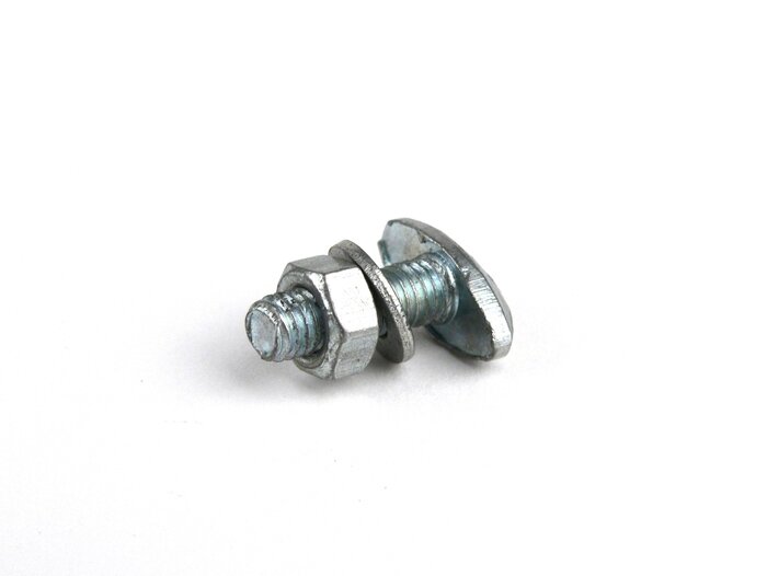 Spatbord schroef zijde M5 x 15mm -OEM KWALITEIT, type T- Vespa Sprint150 (VLB1T), GTR125 (VNL2T), GT125 (VNL2T), GL150 (VLA1T), SS180 (VSC1T), GS160 / GS4 (VSB1T) - modellen met sierlijst