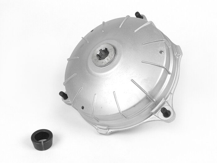 Achterremtrommel -FA ITALIA 10 inch- Lambretta J100, J125, J50 DeLuxe, J50 Special - ongelakt