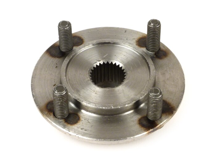 Rear brake hub -OEM QUALITY- studs Ø=8mm, finely toothed (38 tooth)- Vespa Wideframe V98, V1T, V11-15T, V30-33T, VM, VN, VU, VL, VB, GL150 (VGL1T)