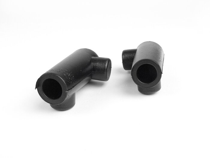 Stand feed rubber -Vespa, Ø= 16mm (-1971)- Vespa, V50, V90, PV125, SS50, SS90 - black