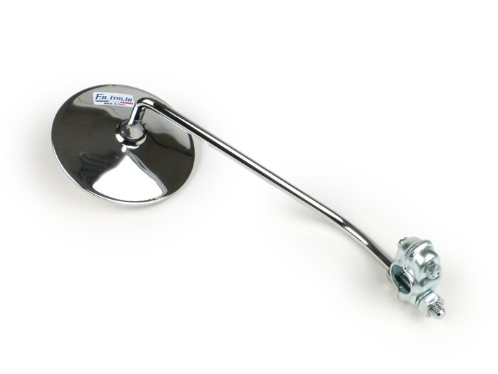 Mirror -FA ITALIA Clip on- Chrome universal - round Ø=120mm - rhs
