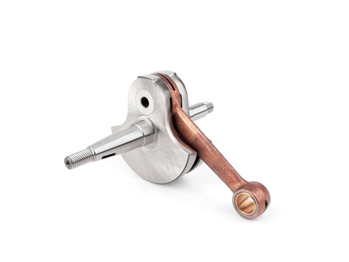 Crankshaft -TAMENI Standard- Vespa Wideframe 125cc (1951-1953), bell-shaped, conrod=110mm, stroke=50mm (Vespa V30-V33, U, Hoffmann HA)