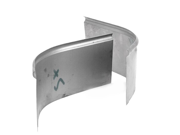 Lower front running board repair plate (left or right) -PREMIUM- Vespa 1949-1962 Wideframe V1-15, V30-33, VM, VN, VU, ACMA, VB1T, VL1-3T, Largeframe VNA, VNB, VBA, VBB, VGLA, VGLB - 1 piece
