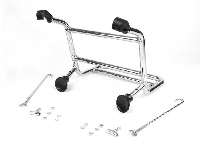 Portaequipajes delantero -AMS CUPPINI- Lambretta LI (Series 2-3), LIS, SX, TV (Series 2-3), DL, GP - Cromo