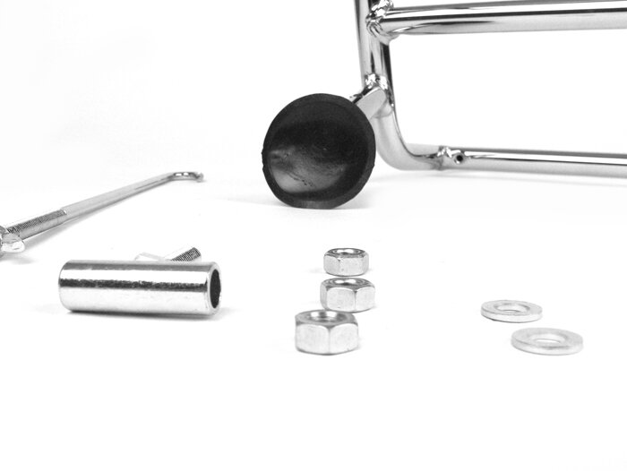 Portaequipajes delantero -AMS CUPPINI- Lambretta LI (Series 2-3), LIS, SX, TV (Series 2-3), DL, GP - Cromo