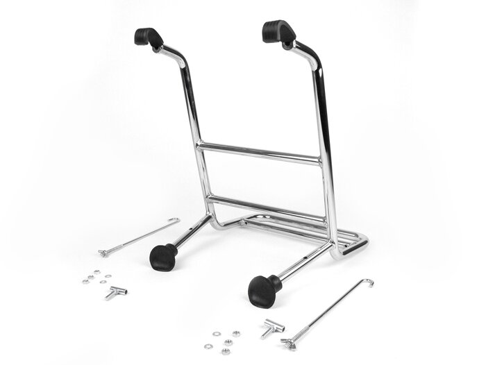 Rak bagasi depan -AMS CUPPINI- Lambretta LI (Seri 1), LC, LD - Chrome