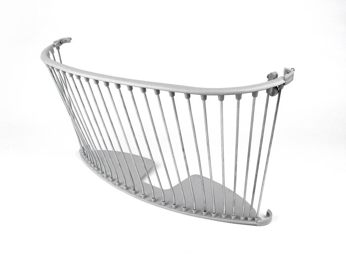 Luggage basket -OEM QUALITY- Vespa V50, PV125, ET3 - round, narrow