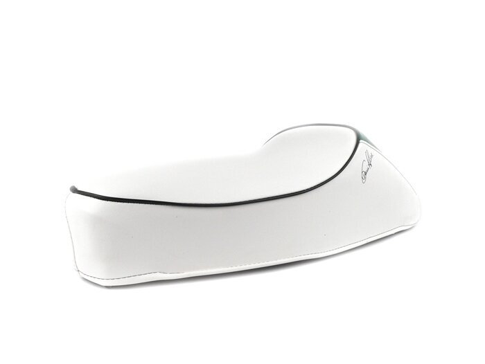 Banco de asiento -VESPA Mono TriColore- V50, PV125, ET3 - Blanco