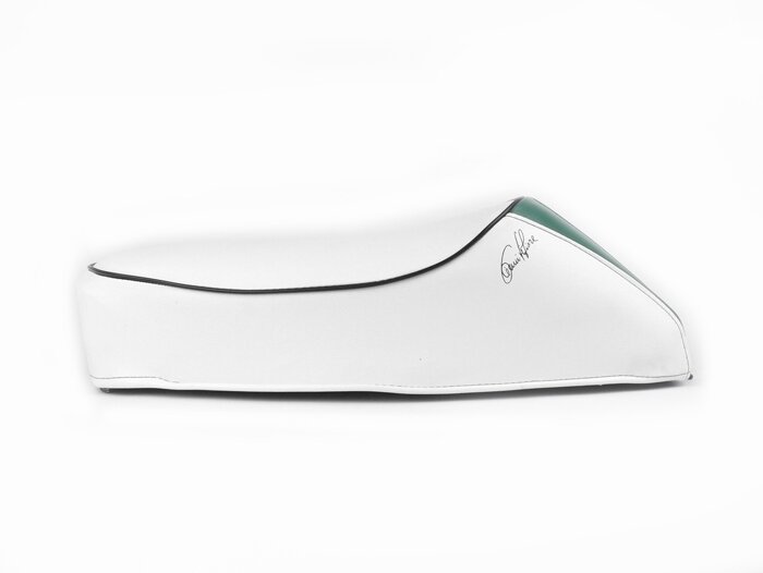 Banco de asiento -VESPA Mono TriColore- V50, PV125, ET3 - Blanco