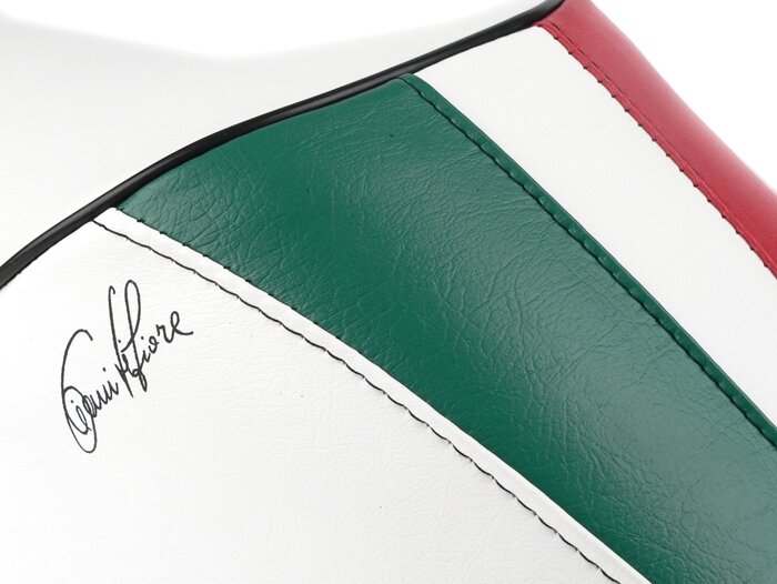 Banco de asiento -VESPA Mono TriColore- V50, PV125, ET3 - Blanco