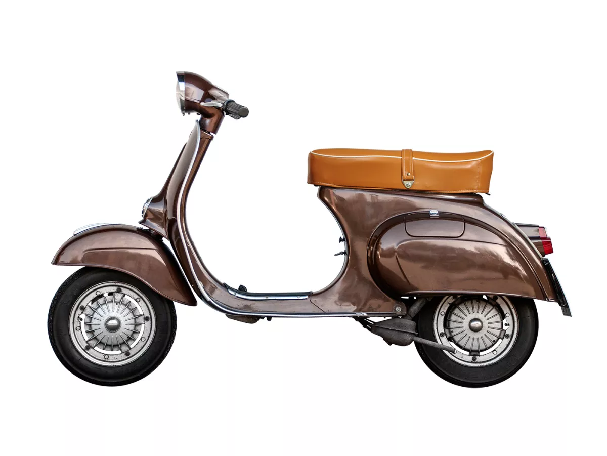 Bangku kursi -VESPA- V50, PV125, ET3 - tanpa kunci - coklat