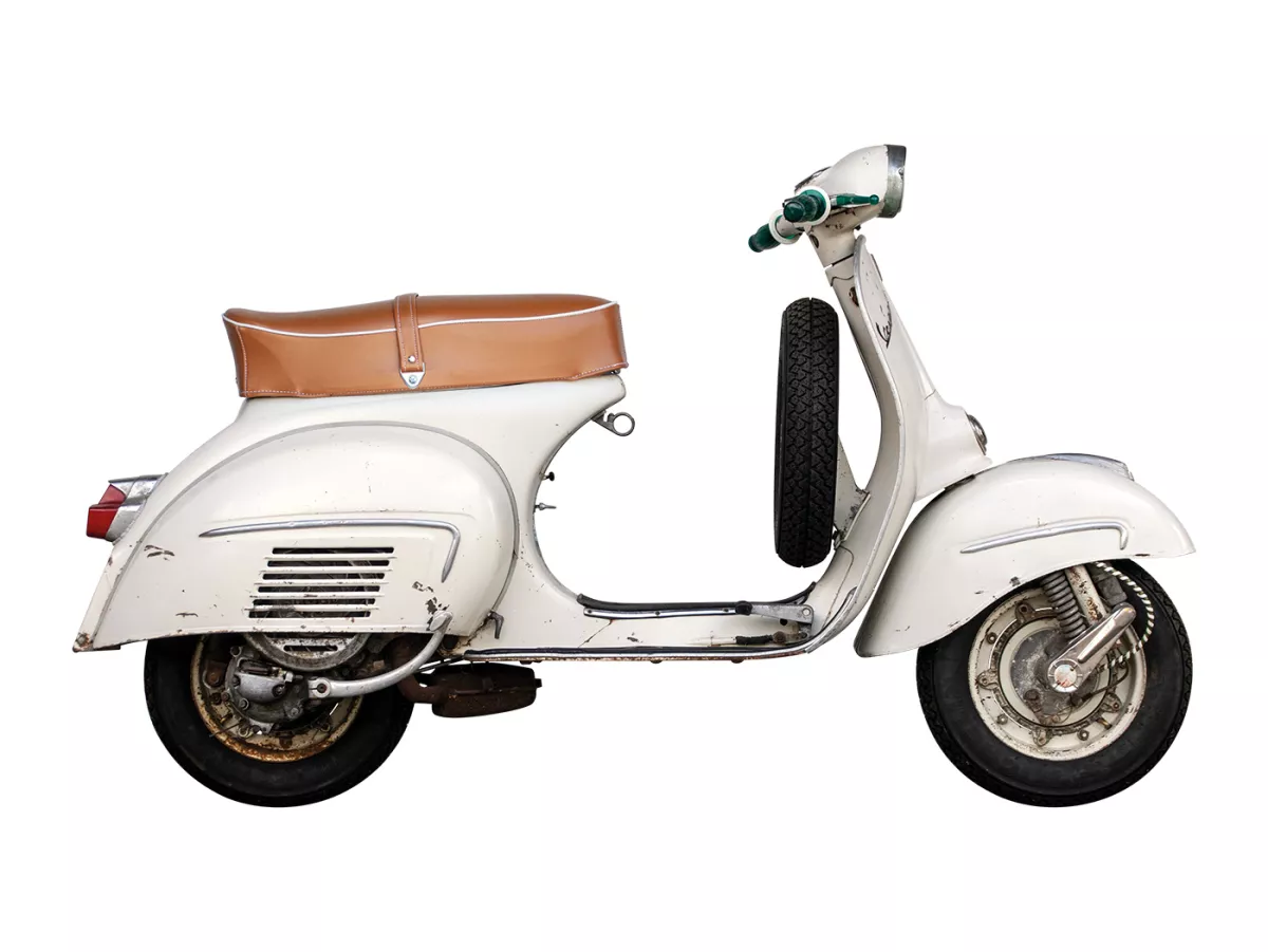 Seat -VESPA- Sprint150 (VLB1T), GL150 (VLA1T), GT125 (VNL2T), GTR125 (VNL2T) - brown